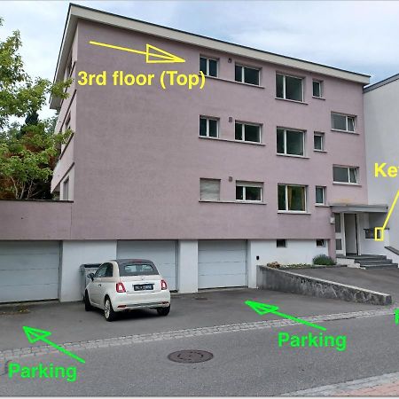 Schone Grosse Attika-Wohnung Im Zentrum Von Vaduz Inkl. Parkplatz Eksteriør billede